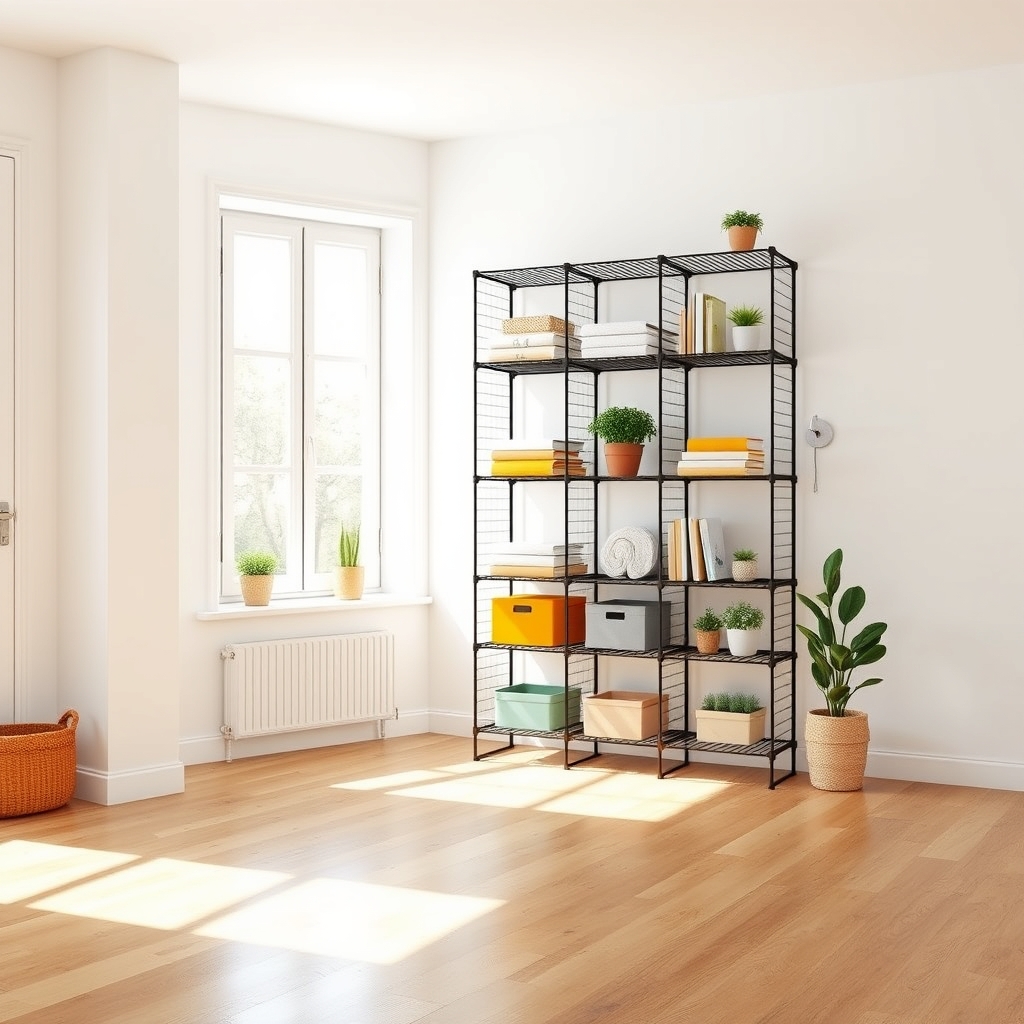 wire shelving product view